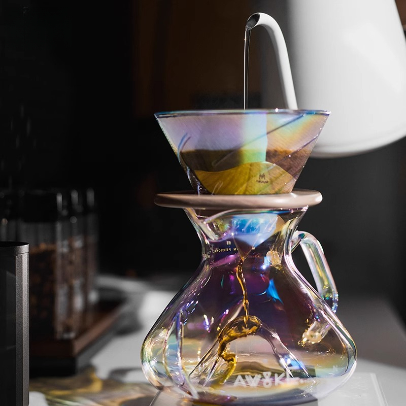 Coffee Equipment Pour Over - Cafetière à filtre en verre avec
