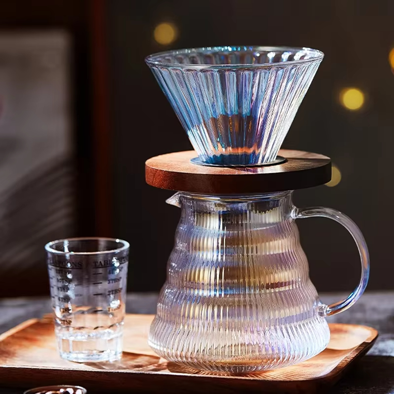 Coffee Equipment Pour Over - Ensemble de café verseur coloré, filtre