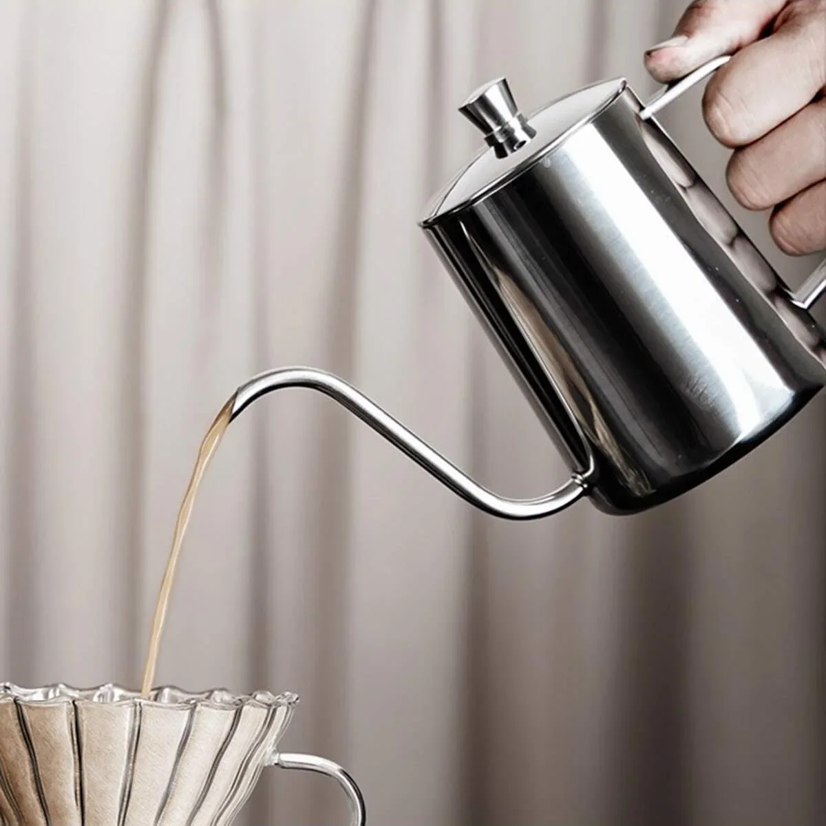 Cafetière à verser en acier in - Coffee Equipment Pour Over avis et prix