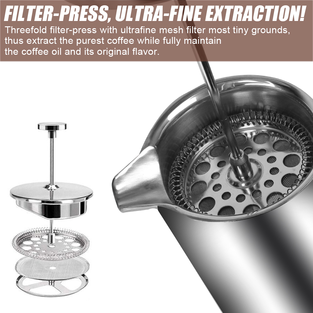 Cafetière à Pression Française - Coffee Equipment For Camping avis et prix