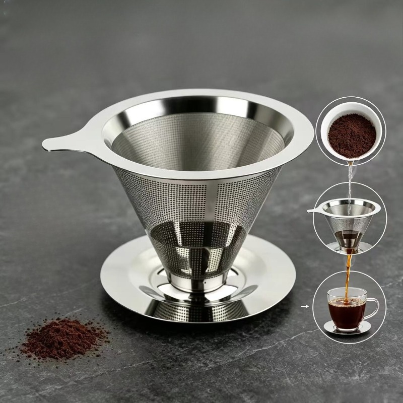 Filtre à café en acier inoxyda - Coffee Equipment Pour Over avis et prix